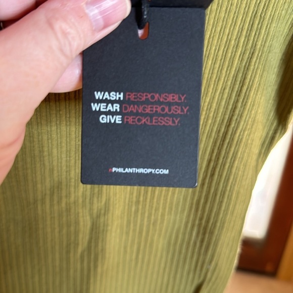 n:PHILANTHROPY Langley Olive Bodysuit Size Small - Picture 10 of 11